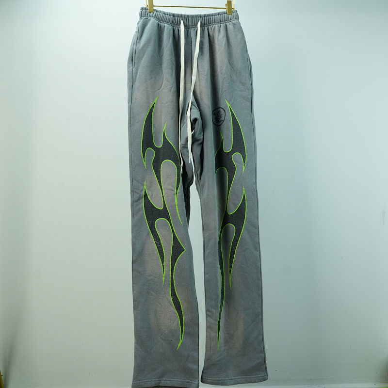 Hellstar Future Fames Sweatpants Grey/Green