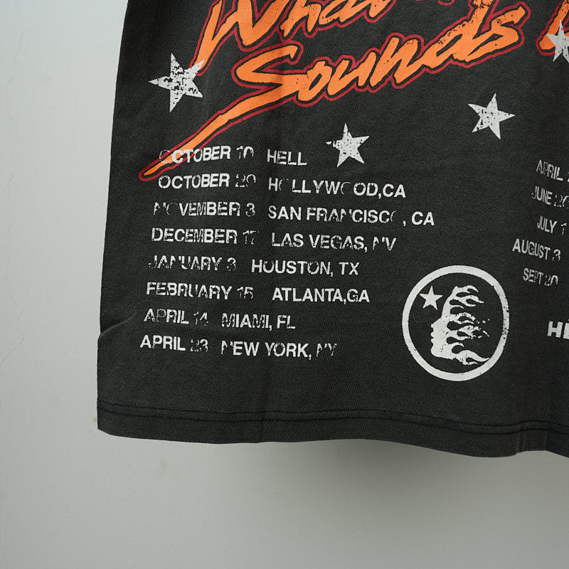 Hellstar Studios Biker Tour Short Sleeve Tee Shirt Black