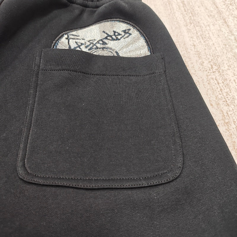 Corteiz CD Patch Sweat Shorts - Black