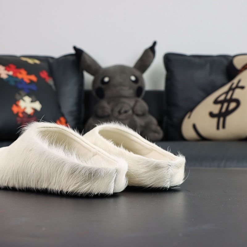 Marni Fussbett Sabot - White Fur