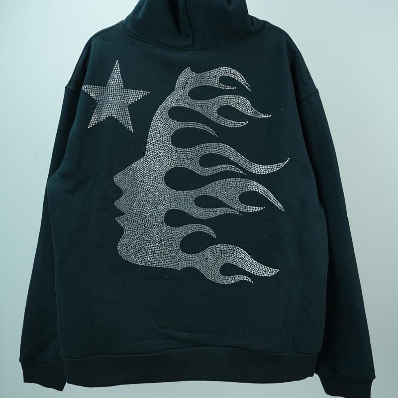 Hellstar Rhinestone Starfire Hoodie