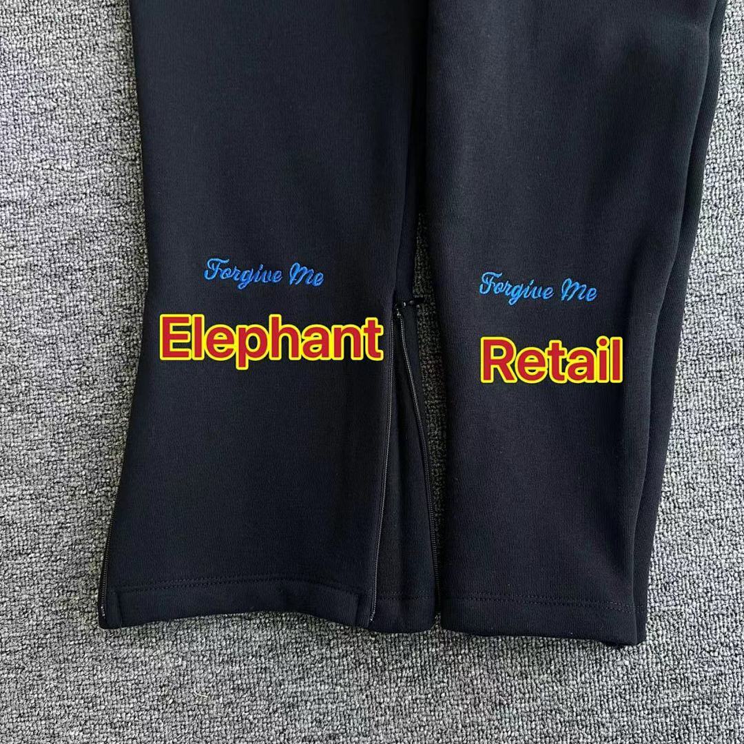 Hoodie Set Black Blue