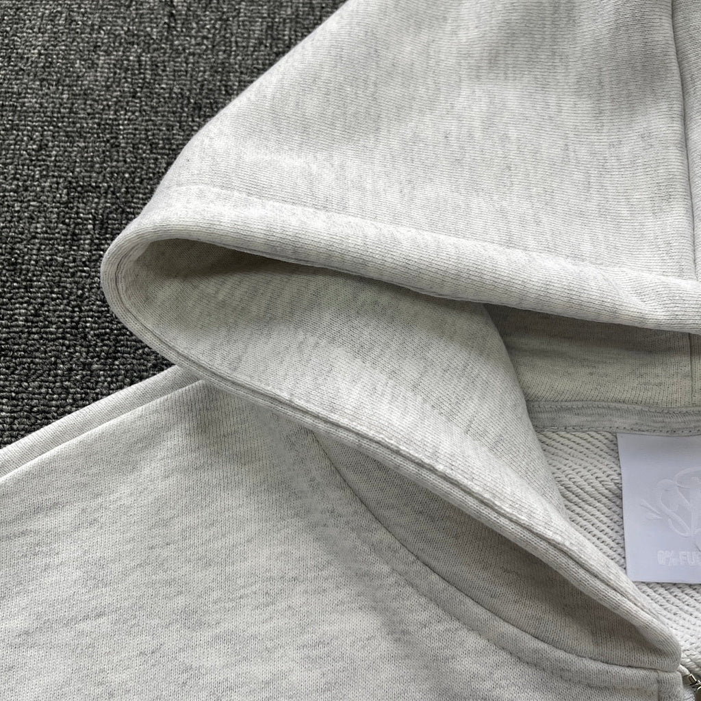 Zip Hoodie White