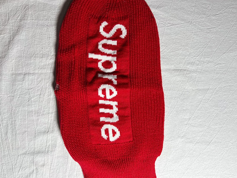 Supreme x New Era Ski Mask - Red/White