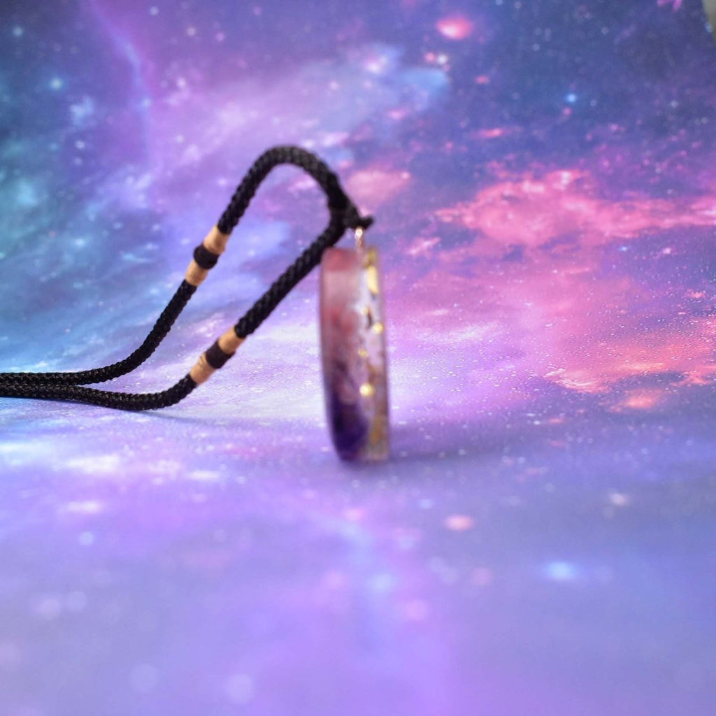 Amethyst Chakra Healing Energy Pendant