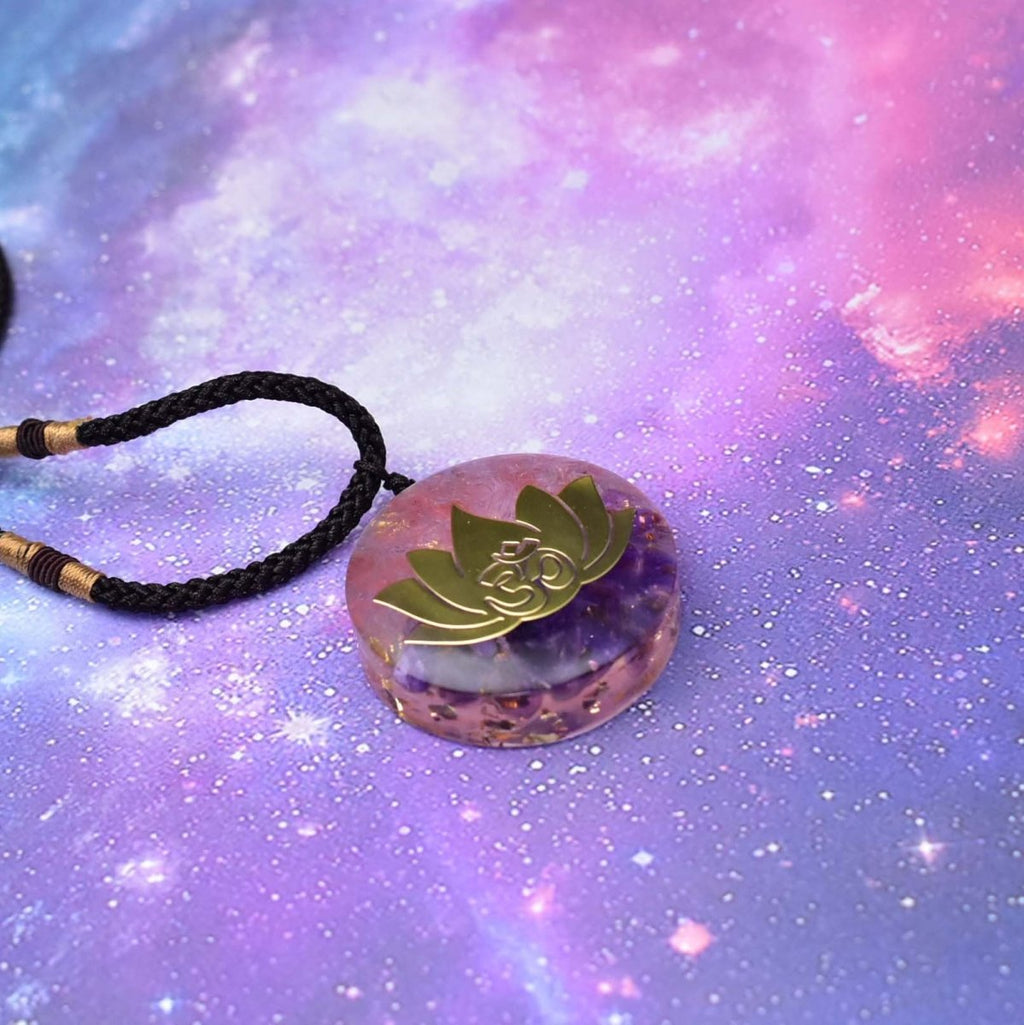 Amethyst Chakra Healing Energy Pendant