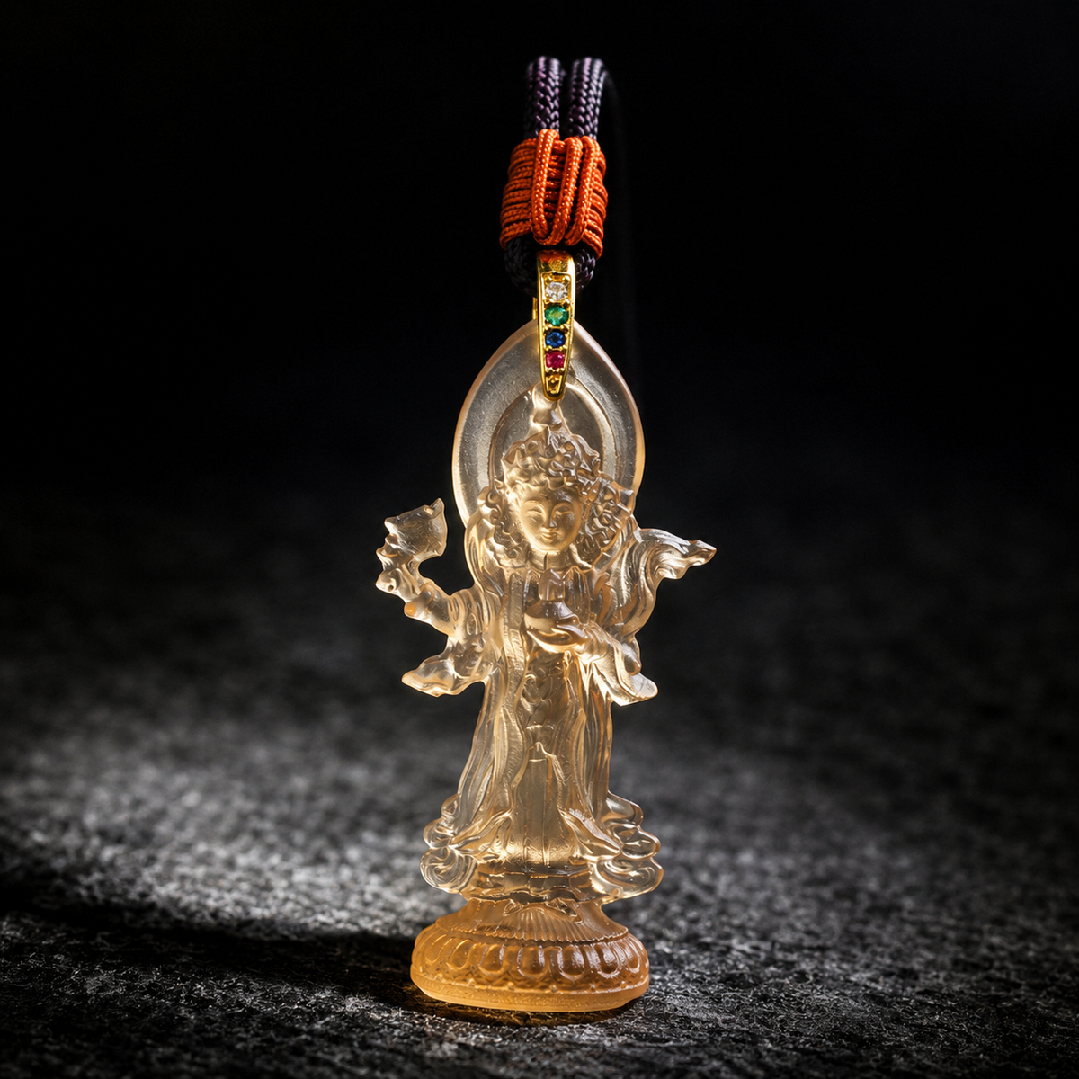 Achi Chokyi Drolma GlazePendant-Protector. Wisdom & Compassion
