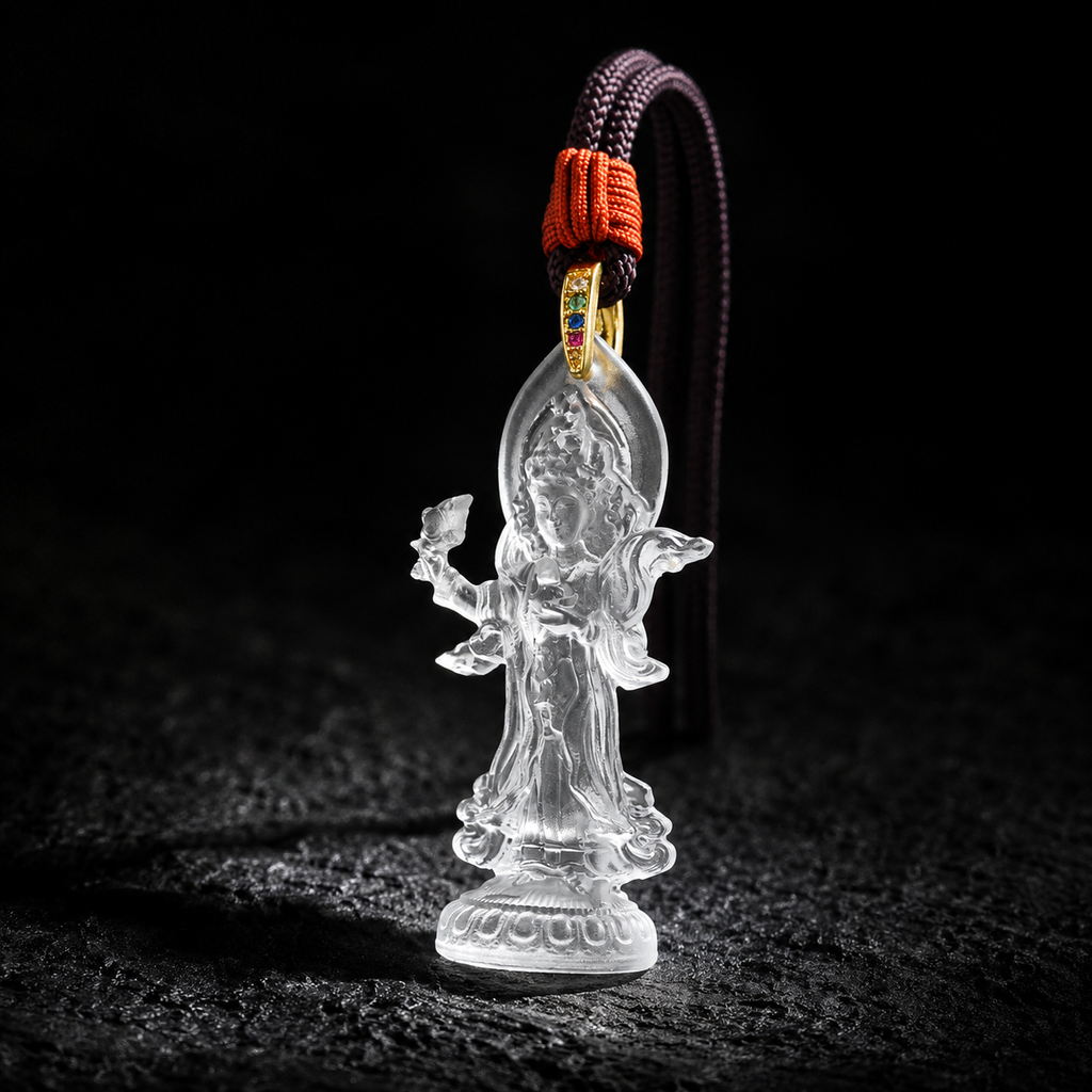 Achi Chokyi Drolma GlazePendant-Protector. Wisdom & Compassion