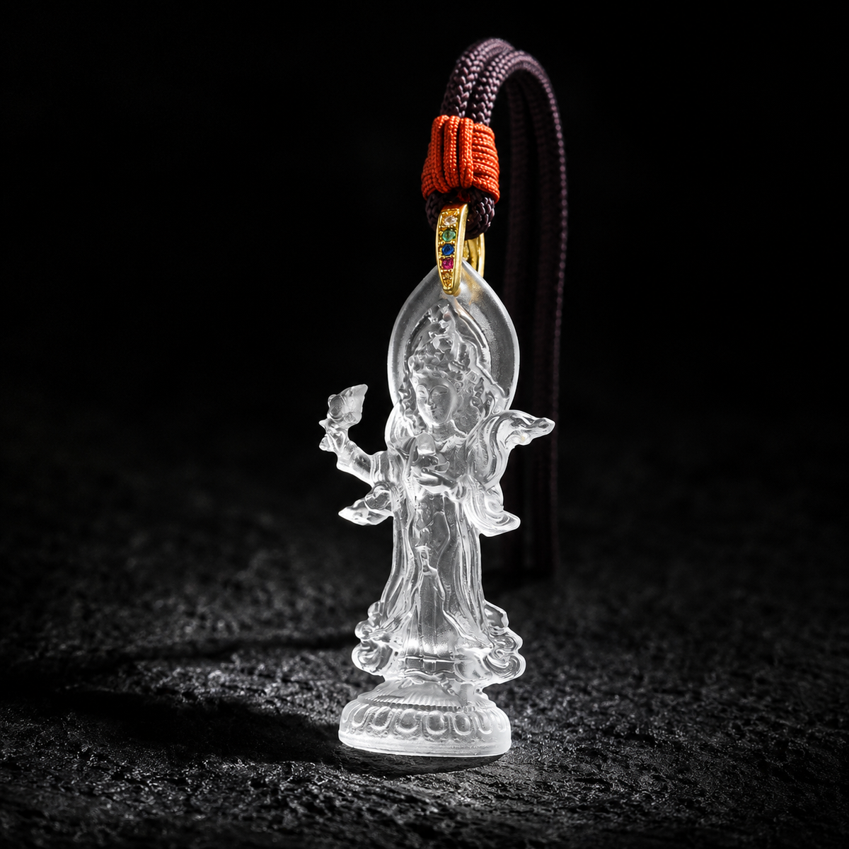 Achi Chokyi Drolma GlazePendant-Protector. Wisdom & Compassion