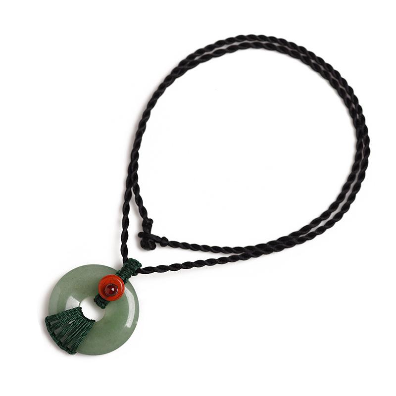 Auspicious Green Jade Wealth Pendant