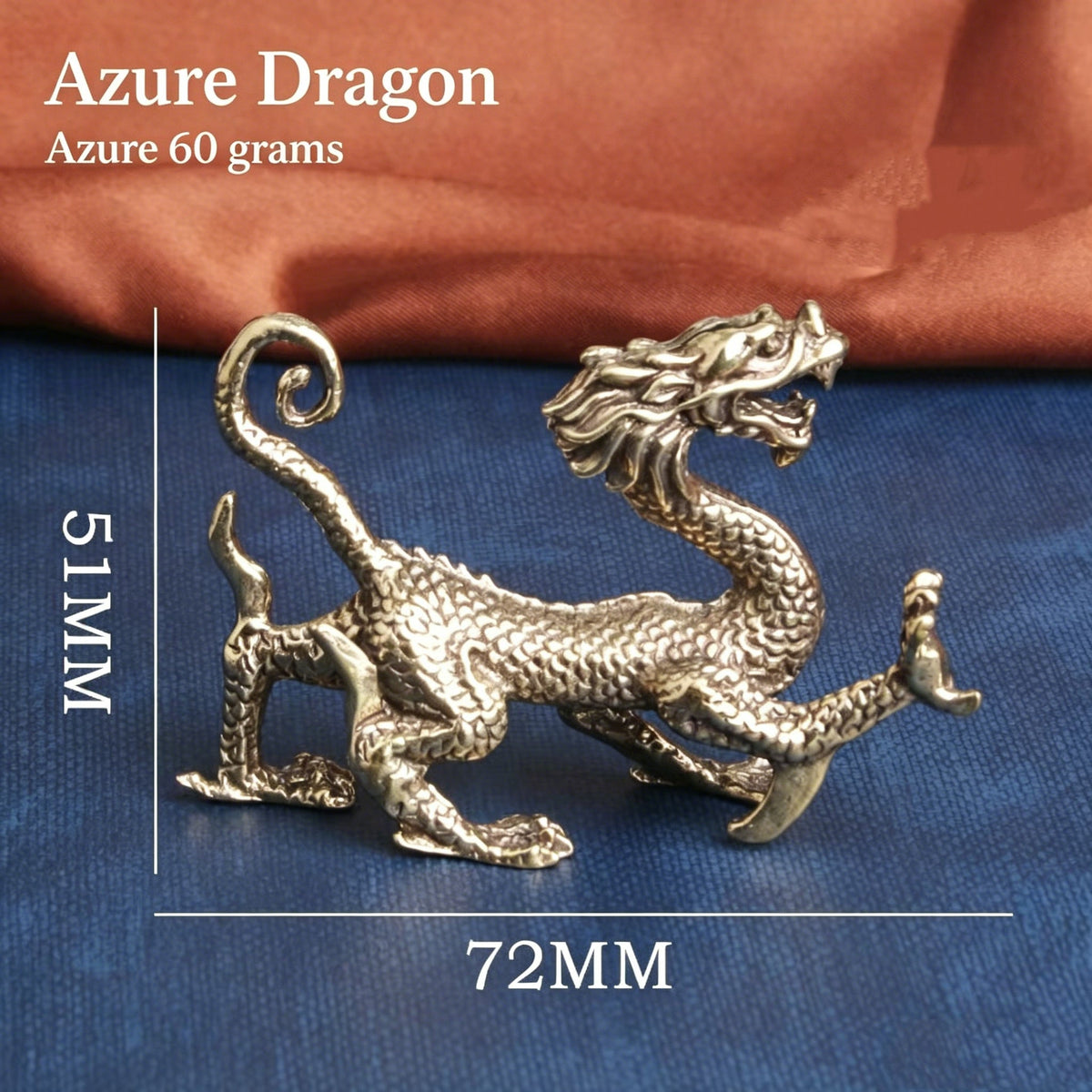 Azure Dragon White Tiger Vermilion Bird Black Tortoise Antique Brass Four Auspicious Creatures Set