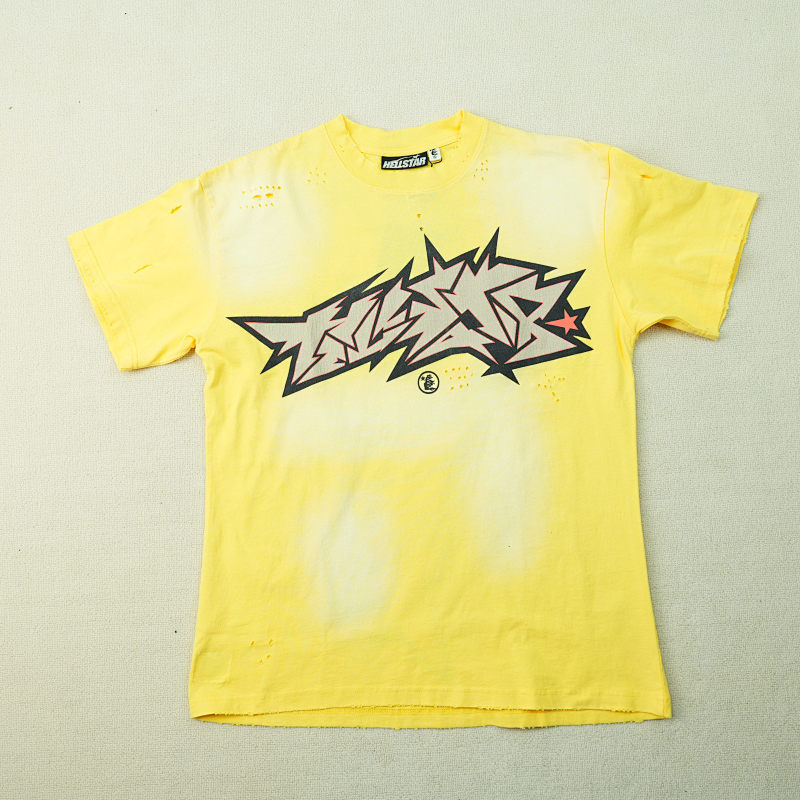 Hellstar Sample Cracked Print T-Shirt