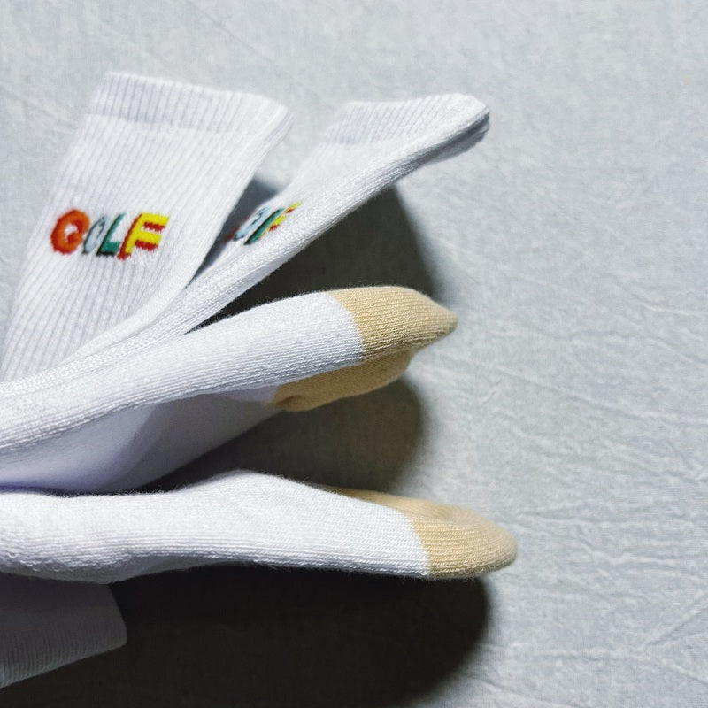 Golf Wang Crew Socks - White/Multicolor