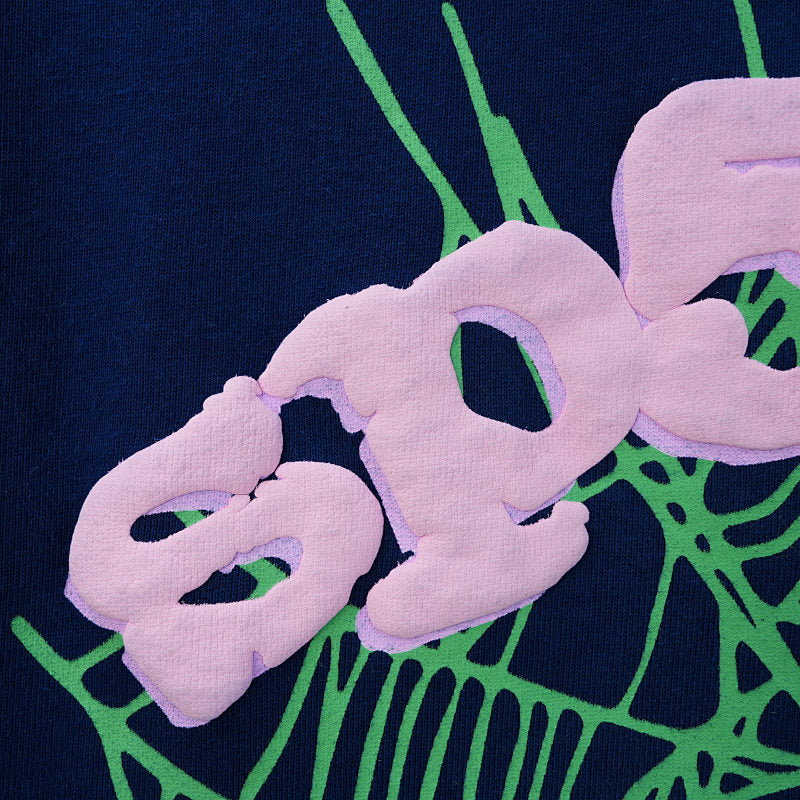 Sp5der OG Web Hoodie Navy