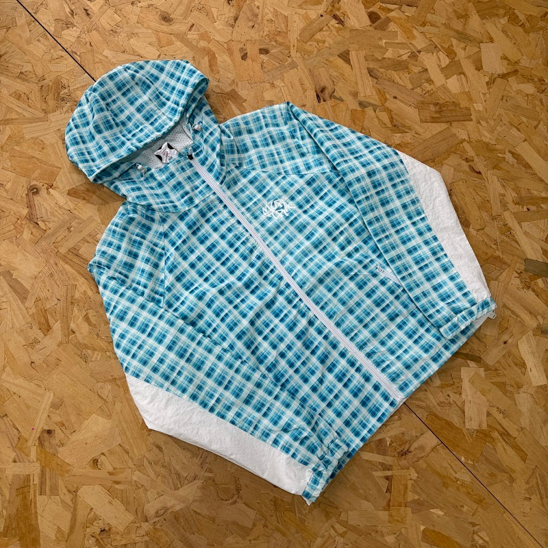 Mertra Zip Up - Blue Checkered