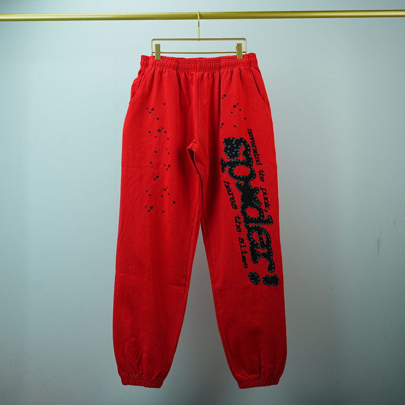 Sp5der P*NK V2 Sweatpant Red