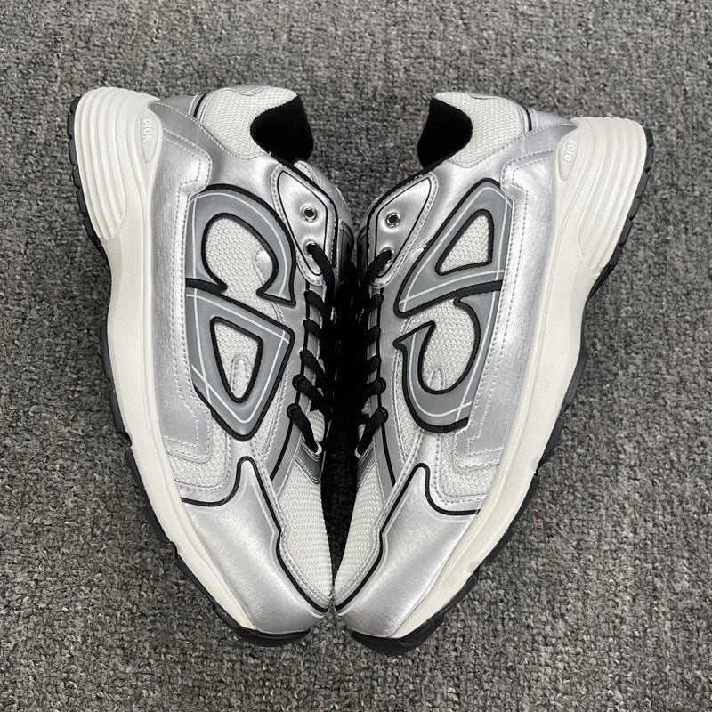 Dior B30 Sneaker — Silver Black
