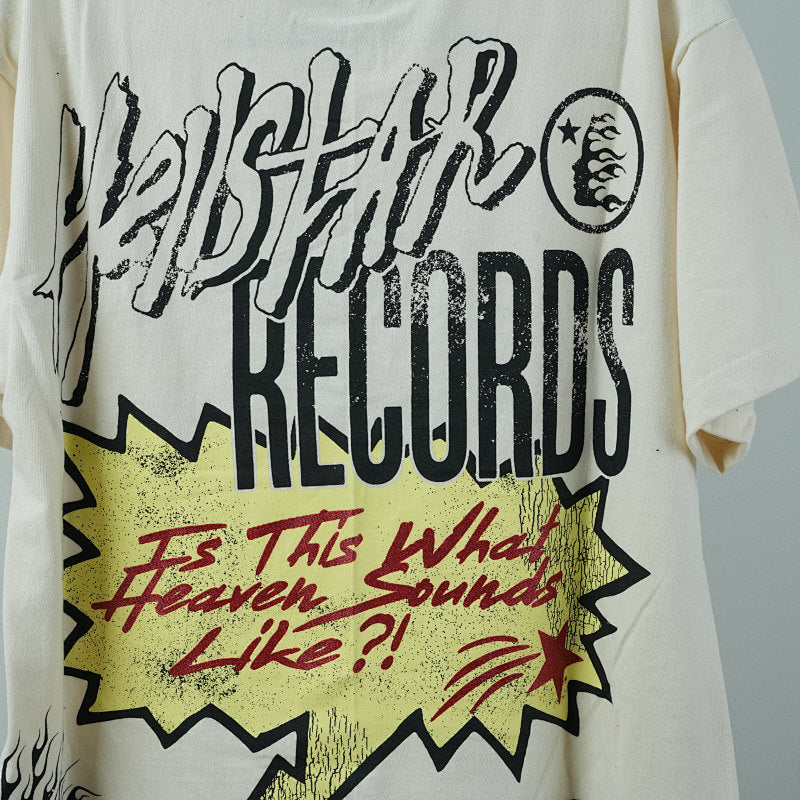 Hellstar Records T-Shirt Off-White