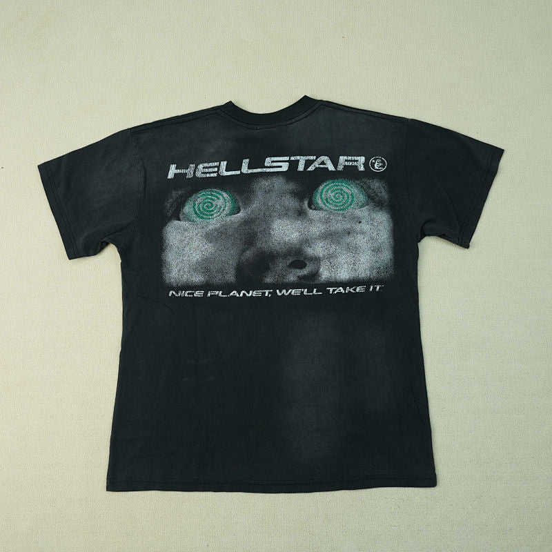 Hellstar Attacks T-Shirt Black
