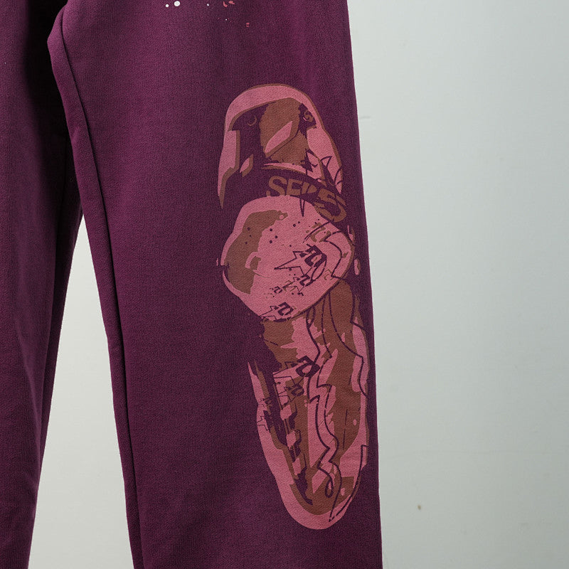 Sp5Der Nocturnal Highway Sweatpant Dark Purple