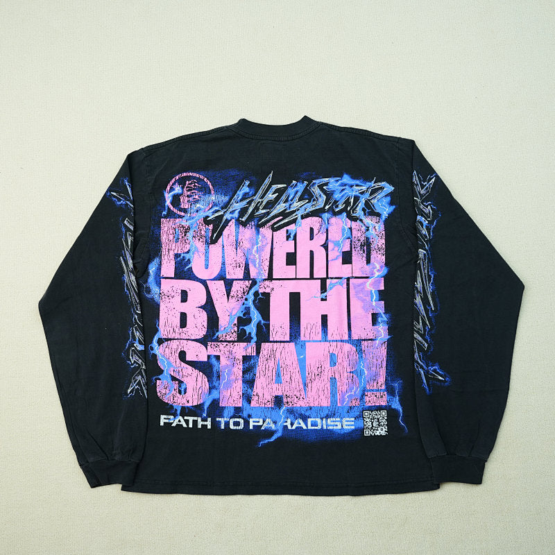 Hellstar Powered By The Star L/S Tee Black