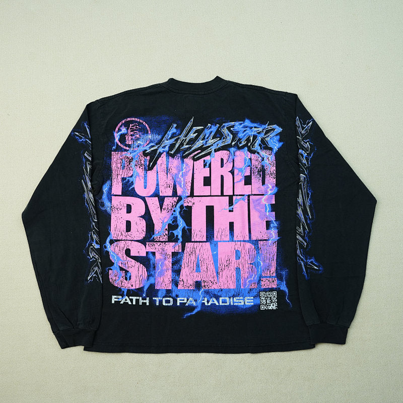 Hellstar Powered By The Star L/S Tee Black