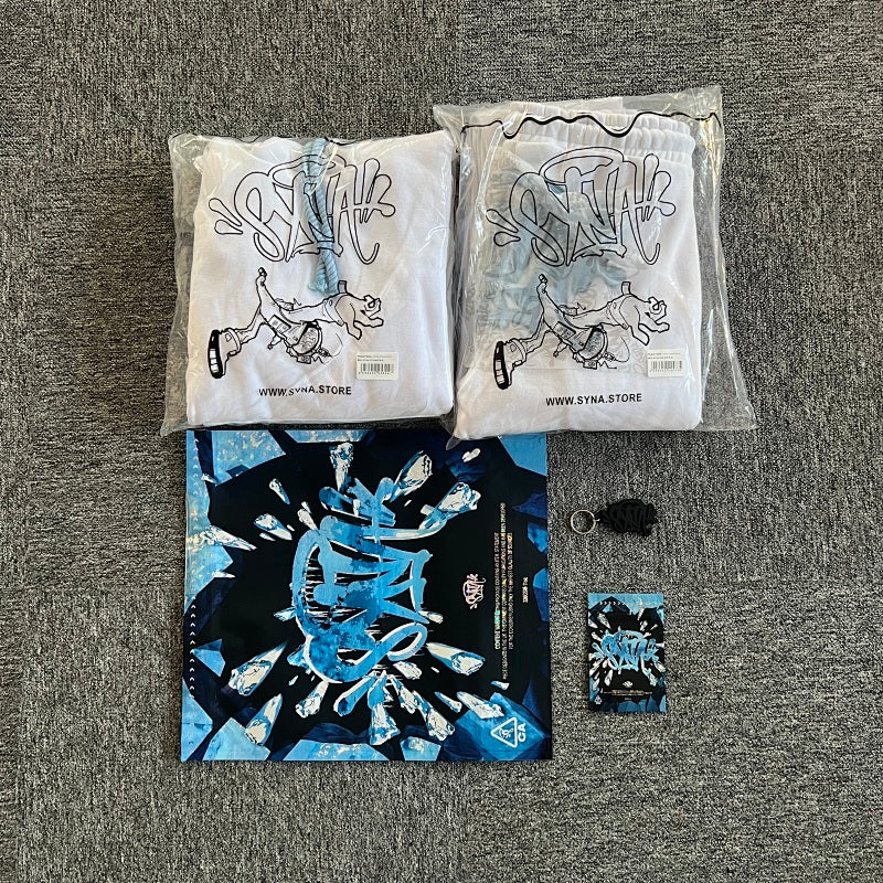 Syna-World Tracksuit - White-Blue