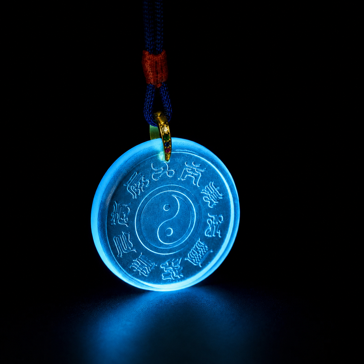 Tai Chi Bagua Glaze Pendant–Balance. Protection & Harmonious Energy
