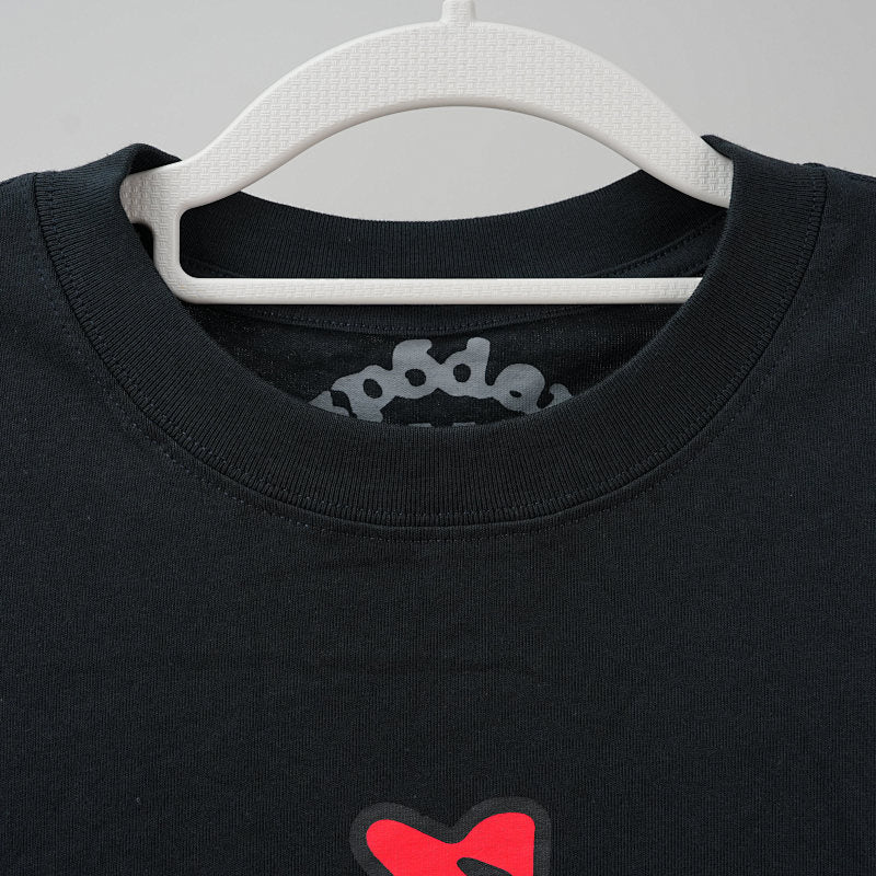 Sp5Der Warped Tee Black