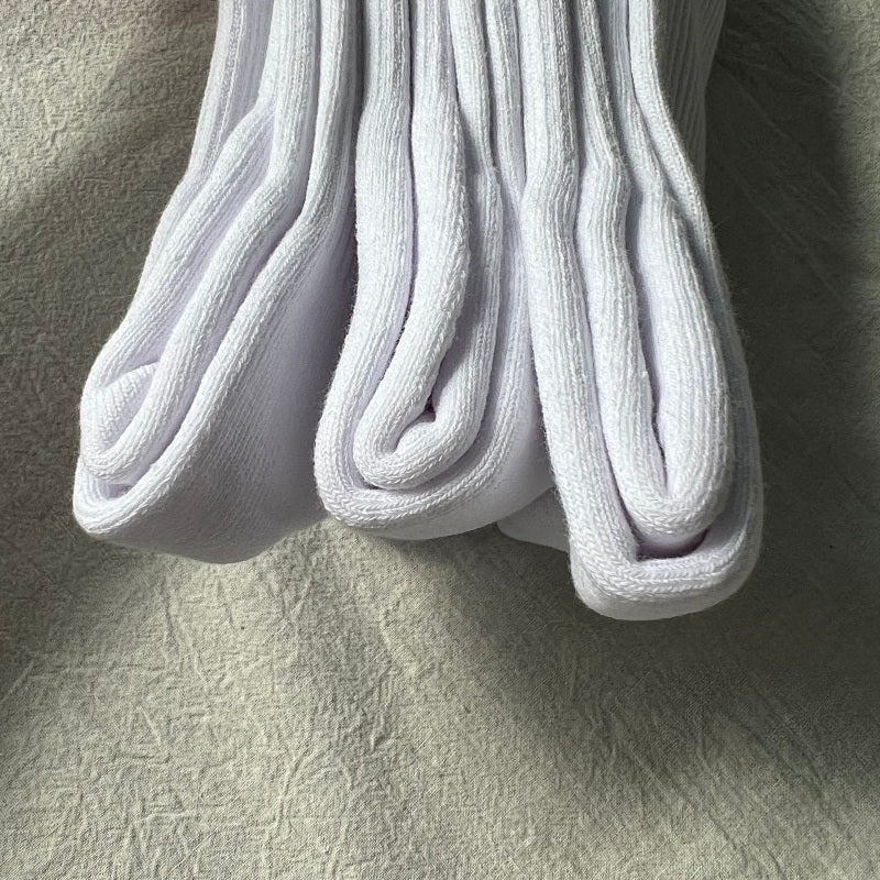 Casablanca Crew Socks - White/Terracotta/Beige