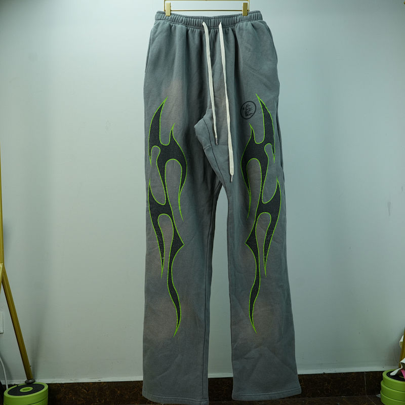 Hellstar Future Fames Sweatpants Grey/Green