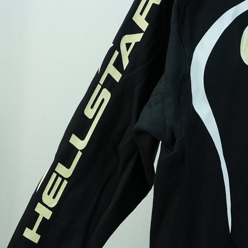 Hellstar Sports Hoodie. Jet Black