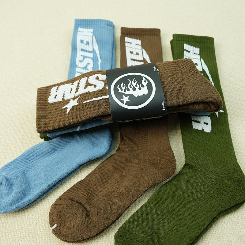 Hellstar Logo Socks (3 Pack) Earth Tone