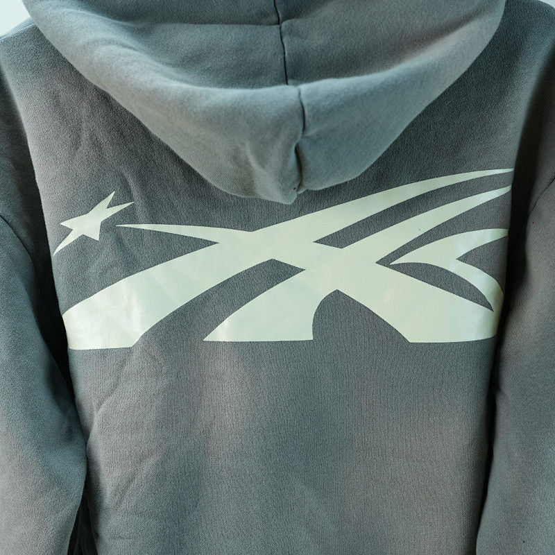 Hellstar Studios Zip Hoodie Gray