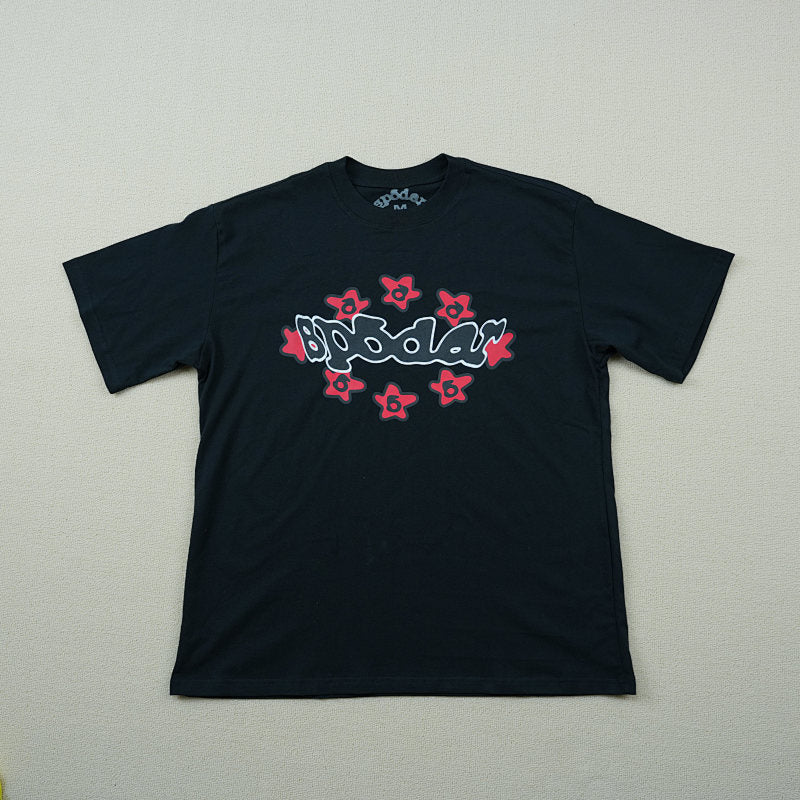Sp5Der Warped Tee Black