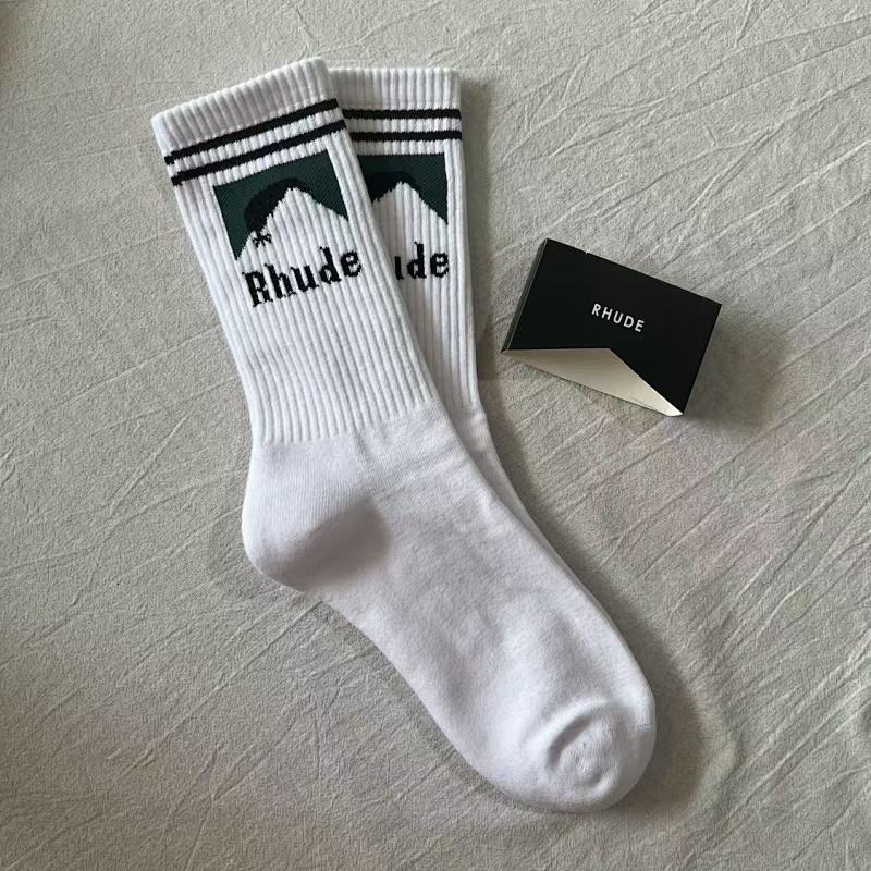 Rhude Mountain Graphic Crew Socks