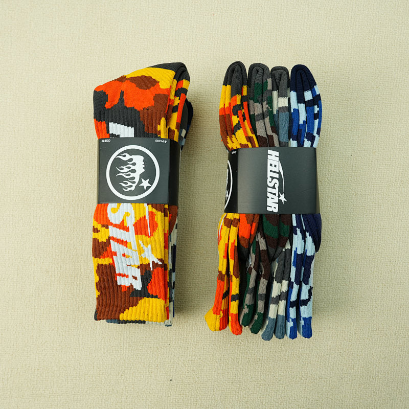 Hellstar Logo Socks (4 Pack) Camo