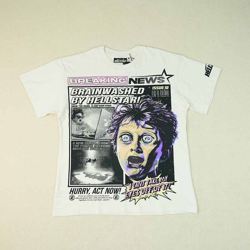 Hellstar Breaking News T-Shirt White