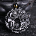 Black Obsidian Pixiu Lucky Pendant
