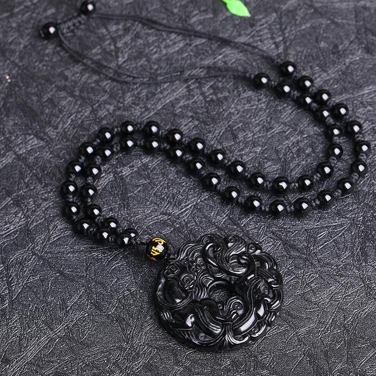 Black Obsidian Pixiu Lucky Pendant
