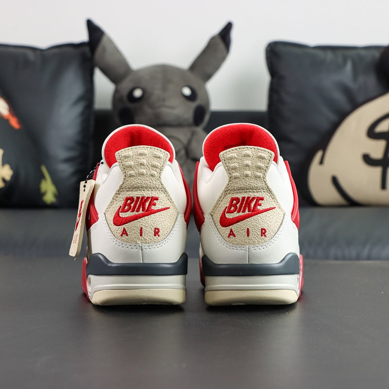 Nike Air Jordan 4 Retro x Bike Air - Sail/Red