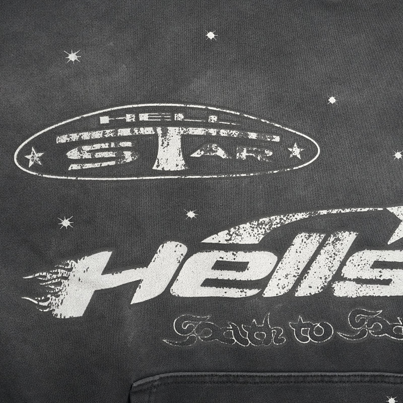 Hellstar Racer Hoodie Sweatshirt Vintage Black