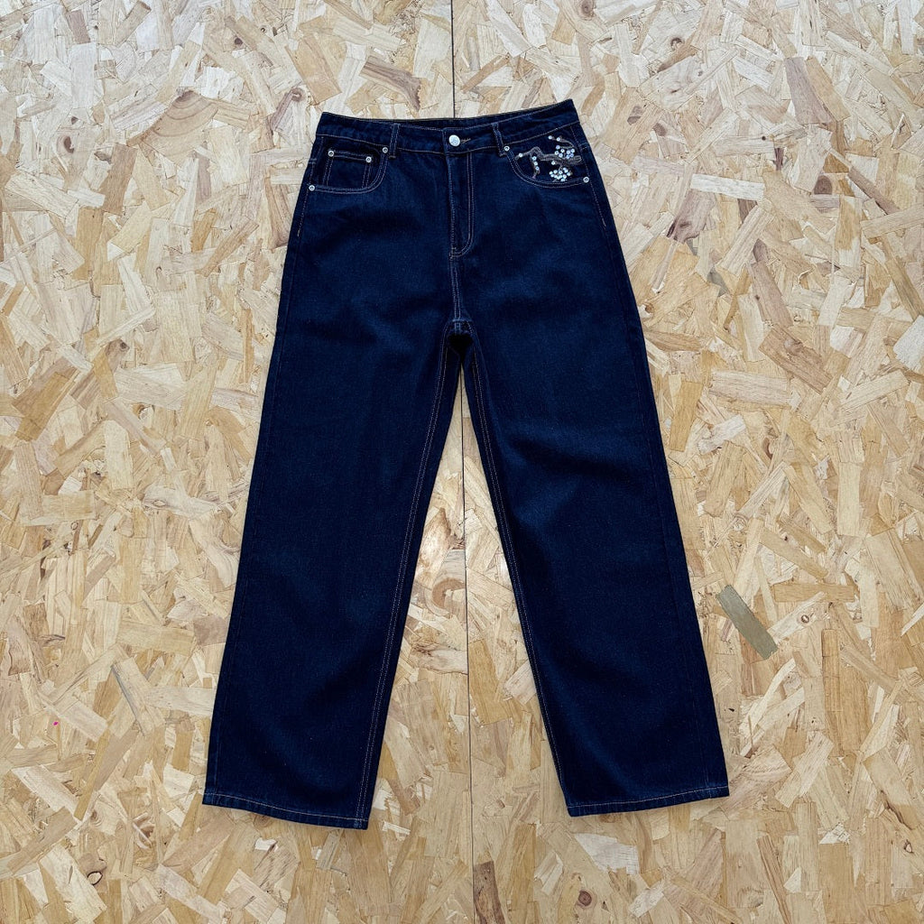 Derschutze Blossom Selvedge - Indigo