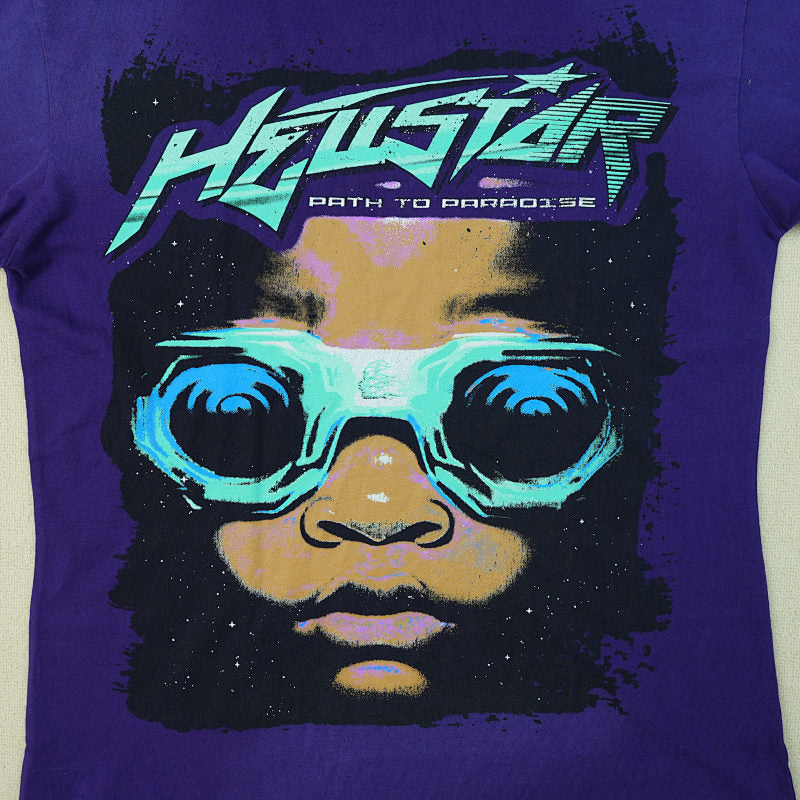 Hellstar Goggles T-Shirt Purple