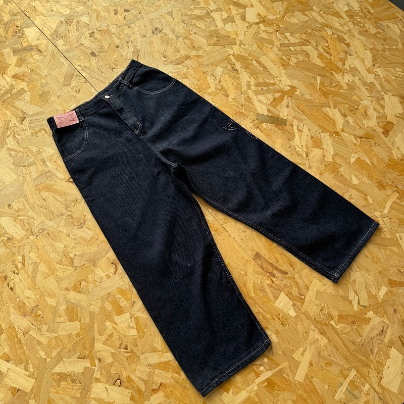 Mertra Reverse Bigstep Denim - Indigo/Pink