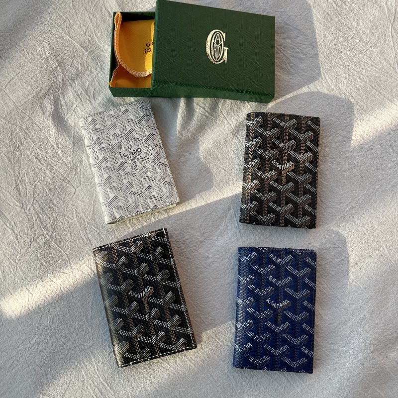 Goyard Patterned Passport Holder Multiple Colors
