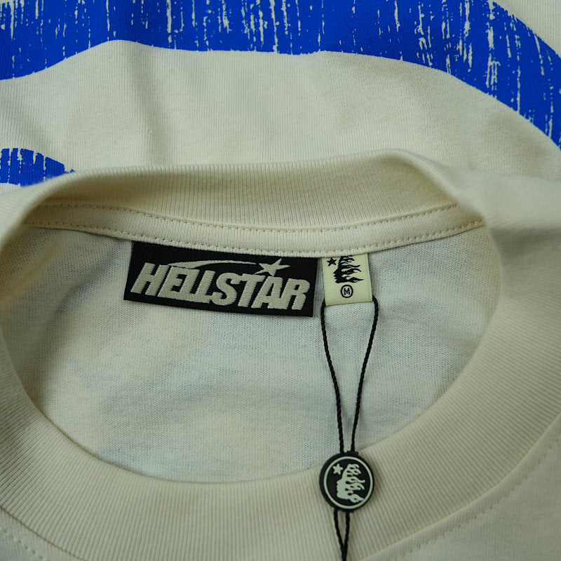 Hellstar Beat Us! T-Shirt White/Blue
