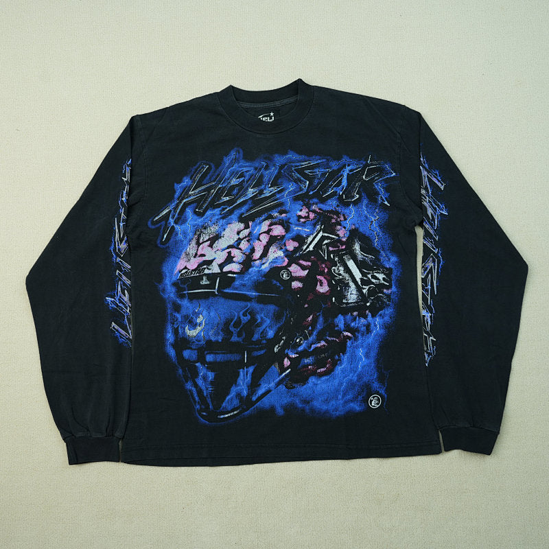Hellstar Powered By The Star L/S Tee Black