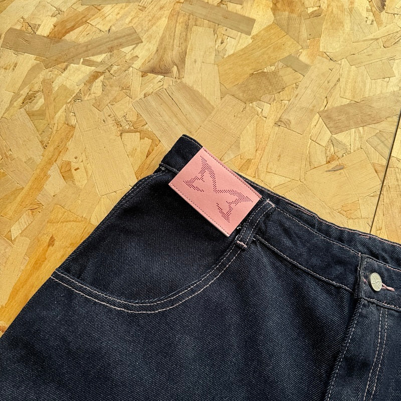 Mertra Reverse Bigstep Denim - Indigo/Pink