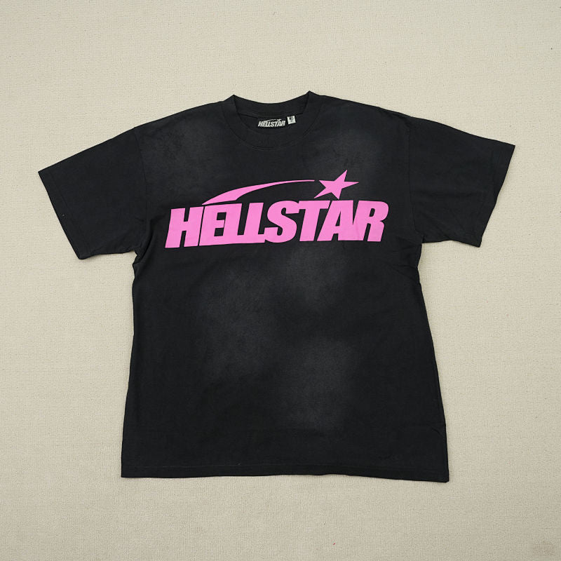 Hellstar Classic T-Shirt (Regular Print)Black/Pink